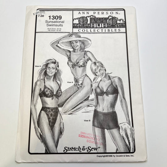 Sewing Pattern - Womenswear - Stretch &amp; Sew 1309 - True Deadstock supplies Fabric by private - Sustainable Textile | FABCYCLE