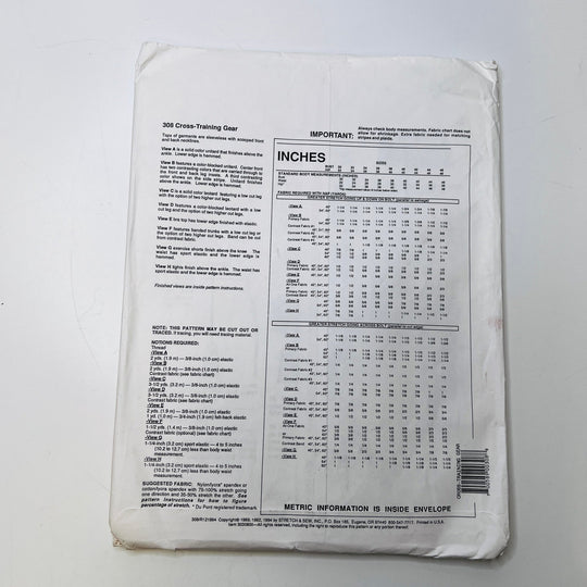Sewing Pattern - Womenswear - Stretch &amp; Sew 308 - True Deadstock supplies Fabric by private - Sustainable Textile | FABCYCLE