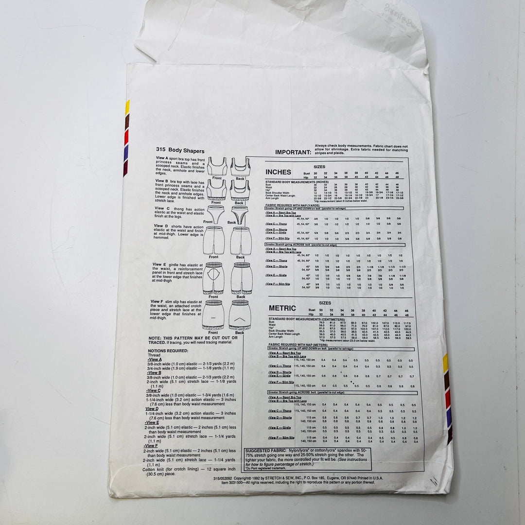 Sewing Pattern - Womenswear - Stretch &amp; Sew 315 - True Deadstock supplies Fabric by private - Sustainable Textile | FABCYCLE
