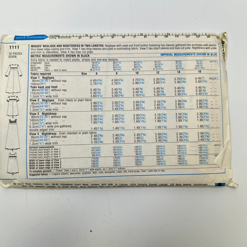 Sewing Pattern - Womenswear - Style 1111 - True Deadstock supplies Fabric by private - Sustainable Textile | FABCYCLE