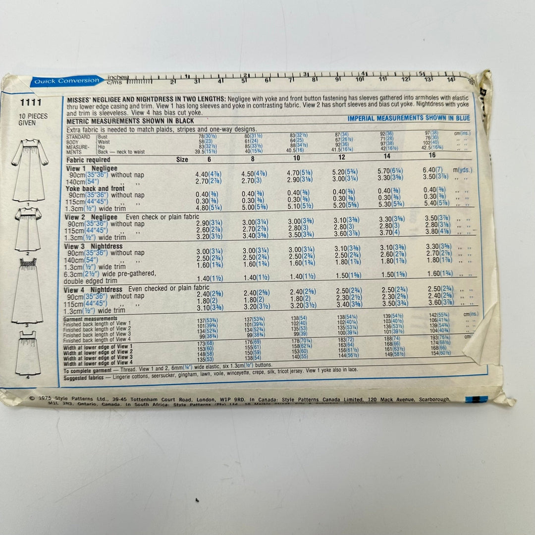 Sewing Pattern - Womenswear - Style 1111 - True Deadstock supplies Fabric by private - Sustainable Textile | FABCYCLE