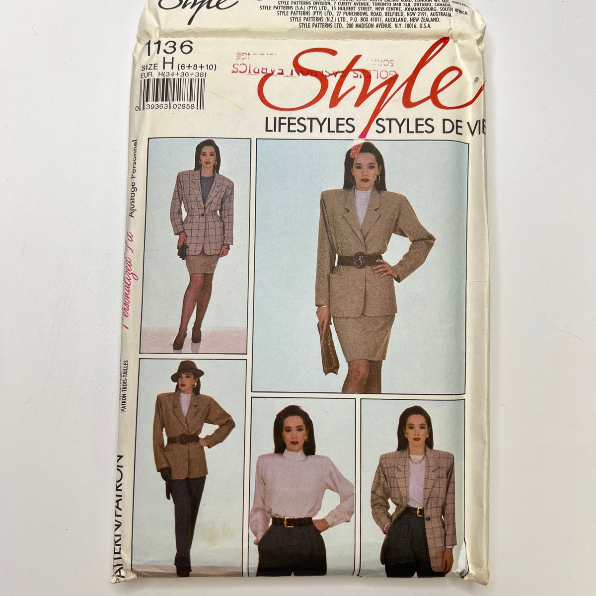 Sewing Pattern - Womenswear - Style 1136 - True Deadstock supplies Fabric by private - Sustainable Textile | FABCYCLE