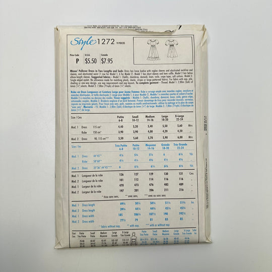 Sewing Pattern - Womenswear - Style 1272 - True Deadstock supplies Fabric by private - Sustainable Textile | FABCYCLE