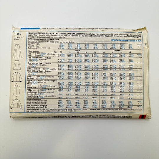 Sewing Pattern - Womenswear - Style 1362 - True Deadstock supplies Fabric by private - Sustainable Textile | FABCYCLE