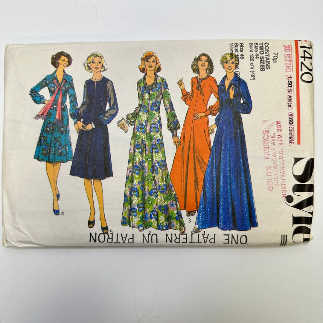 Sewing Pattern - Womenswear - Style 1420 - True Deadstock supplies Fabric by private - Sustainable Textile | FABCYCLE