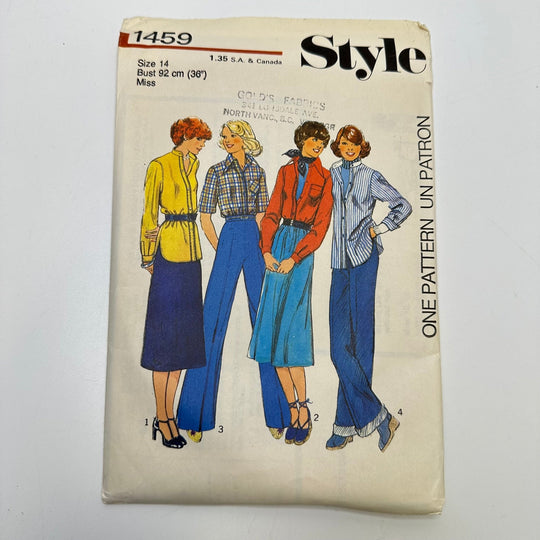 Sewing Pattern - Womenswear - Style 1459 - True Deadstock supplies Fabric by private - Sustainable Textile | FABCYCLE