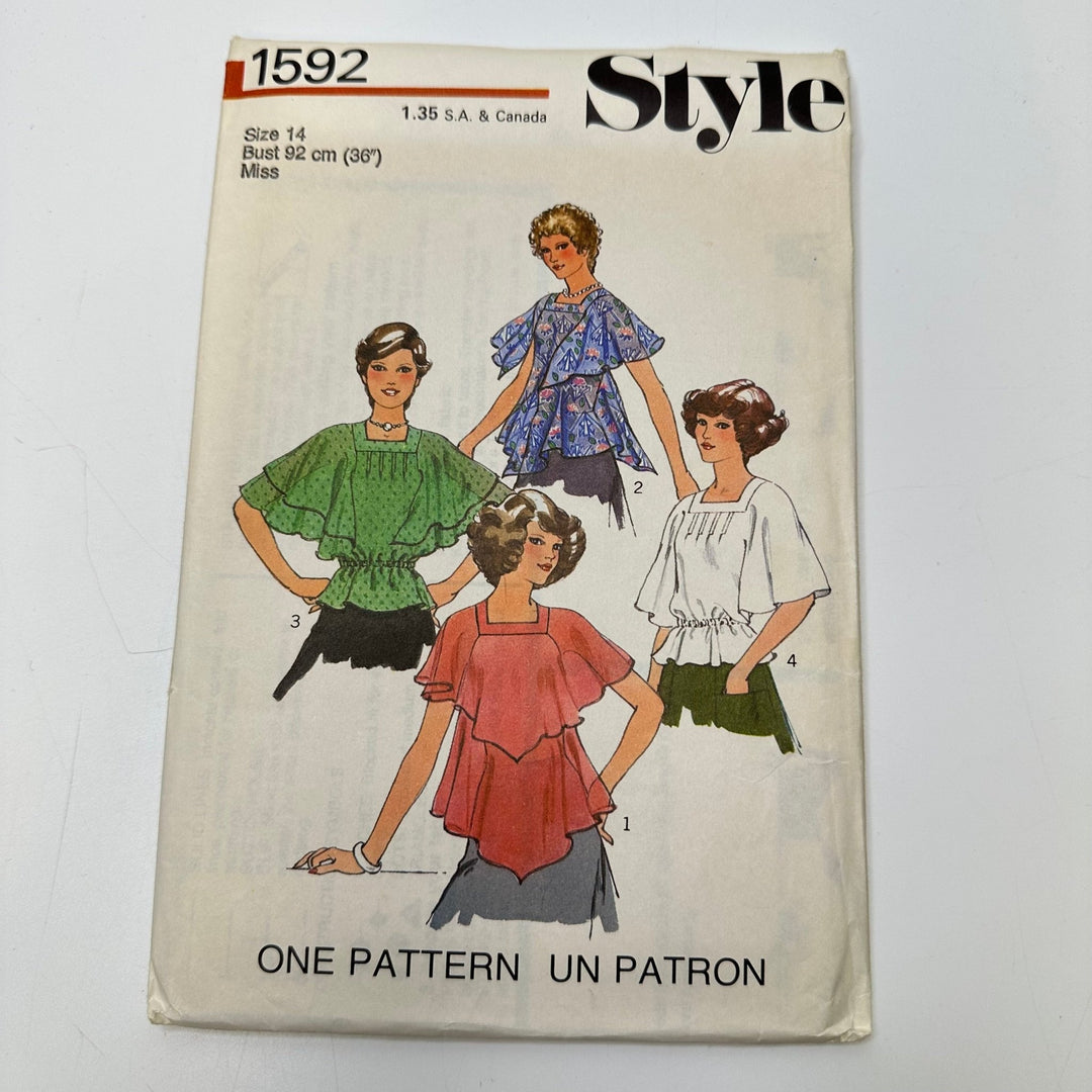 Sewing Pattern - Womenswear - Style 1592 - True Deadstock supplies Fabric by private - Sustainable Textile | FABCYCLE