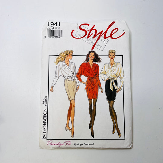 Sewing Pattern - Womenswear - Style 1941 - True Deadstock supplies Fabric by private - Sustainable Textile | FABCYCLE