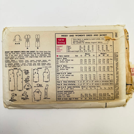 Sewing Pattern - Womenswear - Style 2163 - True Deadstock supplies Fabric by private - Sustainable Textile | FABCYCLE
