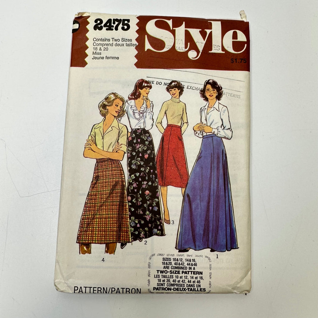 Sewing Pattern - Womenswear - Style 2475 - True Deadstock supplies Fabric by private - Sustainable Textile | FABCYCLE
