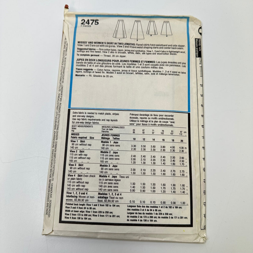 Sewing Pattern - Womenswear - Style 2475 - True Deadstock supplies Fabric by private - Sustainable Textile | FABCYCLE