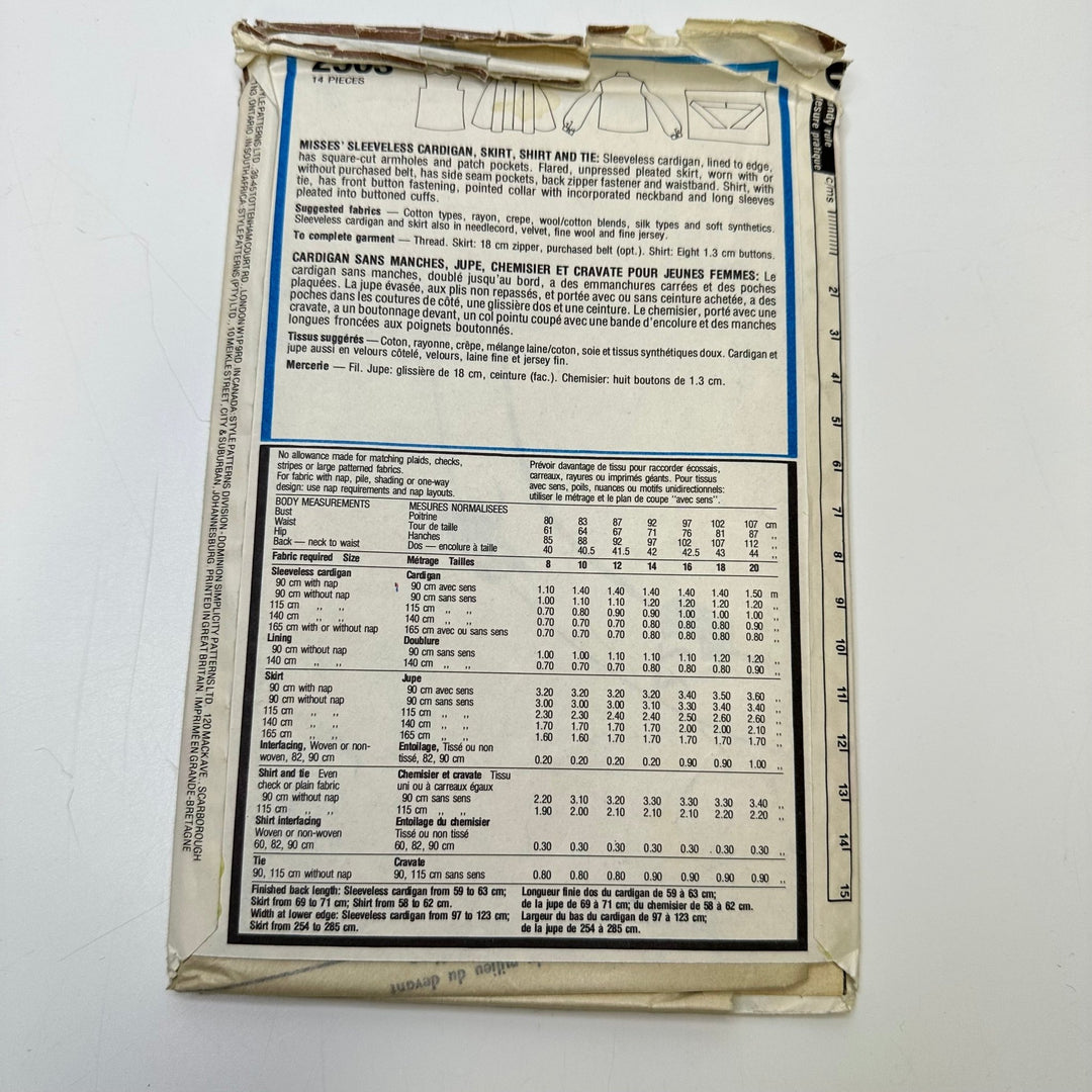 Sewing Pattern - Womenswear - Style 2503 - True Deadstock supplies Fabric by private - Sustainable Textile | FABCYCLE