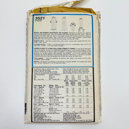 Sewing Pattern - Womenswear - Style 3521 - True Deadstock supplies Fabric by private - Sustainable Textile | FABCYCLE