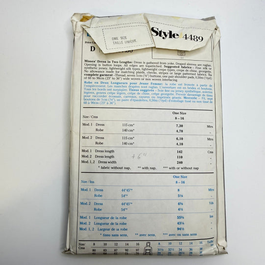 Sewing Pattern - Womenswear - Style 4489 - True Deadstock supplies Fabric by private - Sustainable Textile | FABCYCLE