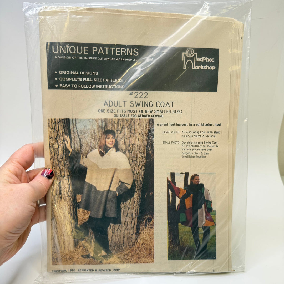 Sewing Pattern - Womenswear - Unique Patterns 222 - True Deadstock supplies Fabric by private - Sustainable Textile | FABCYCLE