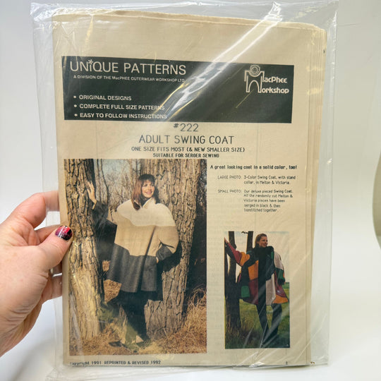 Sewing Pattern - Womenswear - Unique Patterns 222 - True Deadstock supplies Fabric by private - Sustainable Textile | FABCYCLE