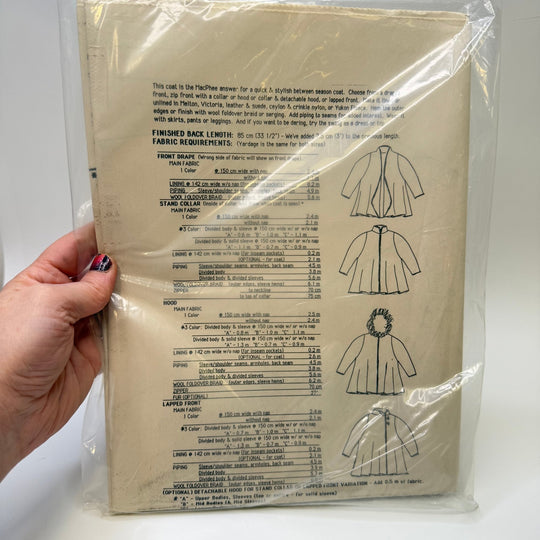 Sewing Pattern - Womenswear - Unique Patterns 222 - True Deadstock supplies Fabric by private - Sustainable Textile | FABCYCLE