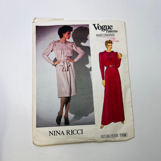 Sewing Pattern - Womenswear - Vogue 1122 - True Deadstock supplies Fabric by private - Sustainable Textile | FABCYCLE