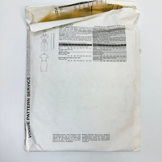Sewing Pattern - Womenswear - Vogue 1220 - True Deadstock supplies Fabric by private - Sustainable Textile | FABCYCLE