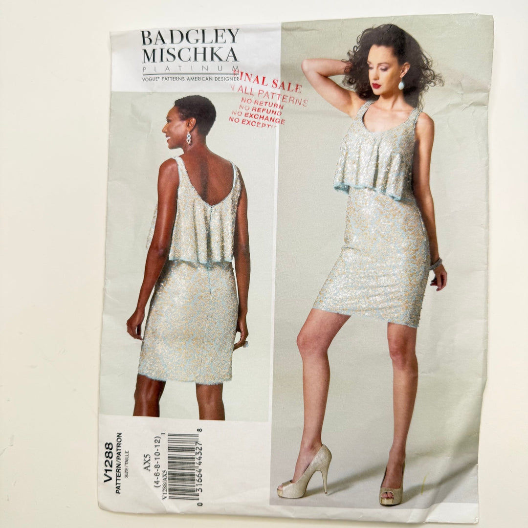 Sewing Pattern - Womenswear - Vogue 1288 - True Deadstock supplies Fabric by private - Sustainable Textile | FABCYCLE