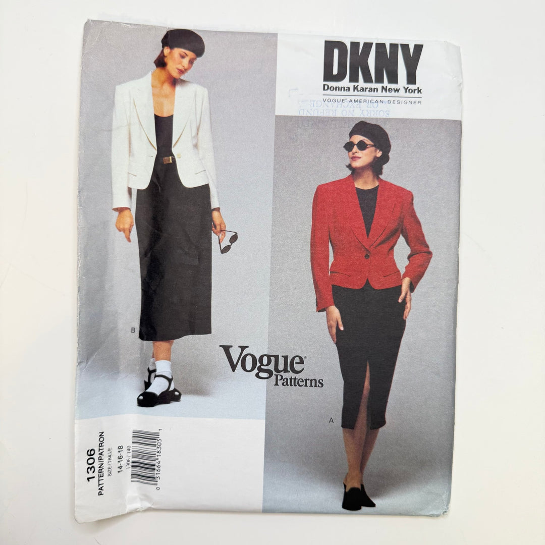 Sewing Pattern - Womenswear - Vogue 1306 - True Deadstock supplies Fabric by private - Sustainable Textile | FABCYCLE