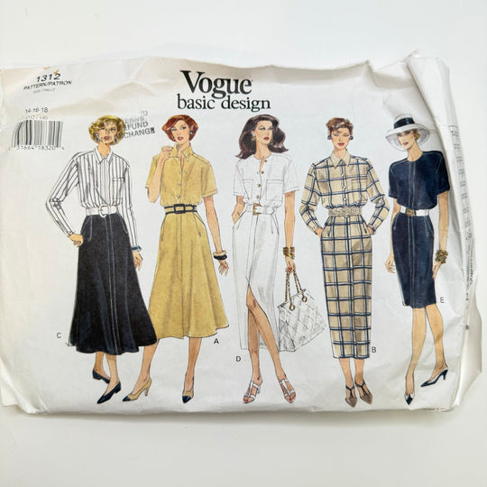 Sewing Pattern - Womenswear - Vogue 1312 - True Deadstock supplies Fabric by private - Sustainable Textile | FABCYCLE