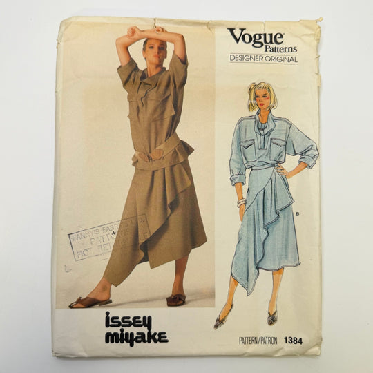 Sewing Pattern - Womenswear - Vogue 1384 - True Deadstock supplies Fabric by private - Sustainable Textile | FABCYCLE