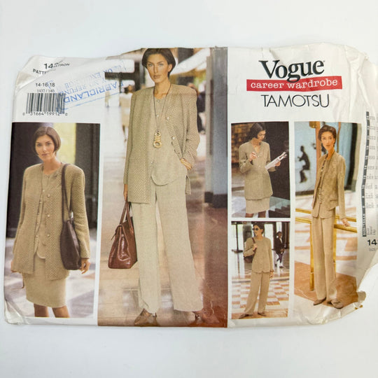 Sewing Pattern - Womenswear - Vogue 1437 - True Deadstock supplies Fabric by private - Sustainable Textile | FABCYCLE