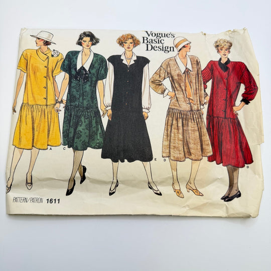 Sewing Pattern - Womenswear - Vogue 1611 - True Deadstock supplies Fabric by private - Sustainable Textile | FABCYCLE