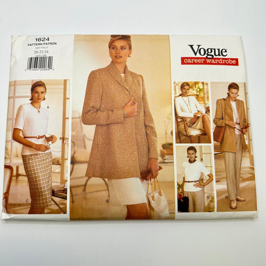 Sewing Pattern - Womenswear - Vogue 1624 - True Deadstock supplies Fabric by private - Sustainable Textile | FABCYCLE