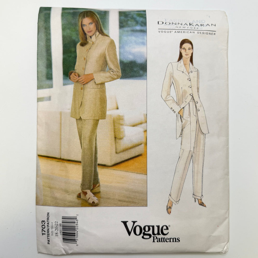 Sewing Pattern - Womenswear - Vogue 1703 - True Deadstock supplies Fabric by private - Sustainable Textile | FABCYCLE