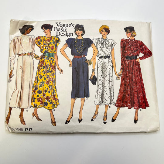 Sewing Pattern - Womenswear - Vogue 1717 - True Deadstock supplies Fabric by private - Sustainable Textile | FABCYCLE