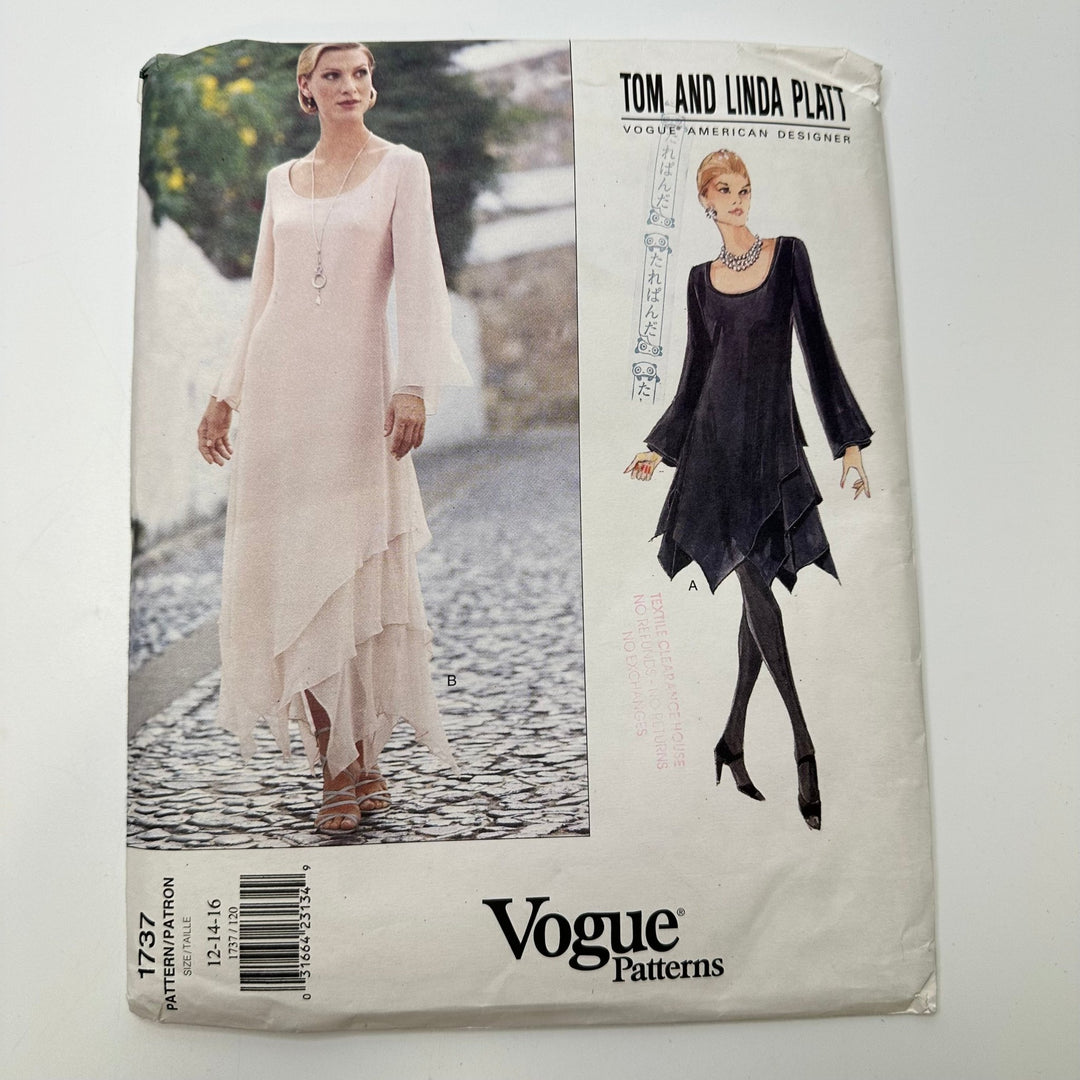 Sewing Pattern - Womenswear - Vogue 1737 - True Deadstock supplies Fabric by private - Sustainable Textile | FABCYCLE