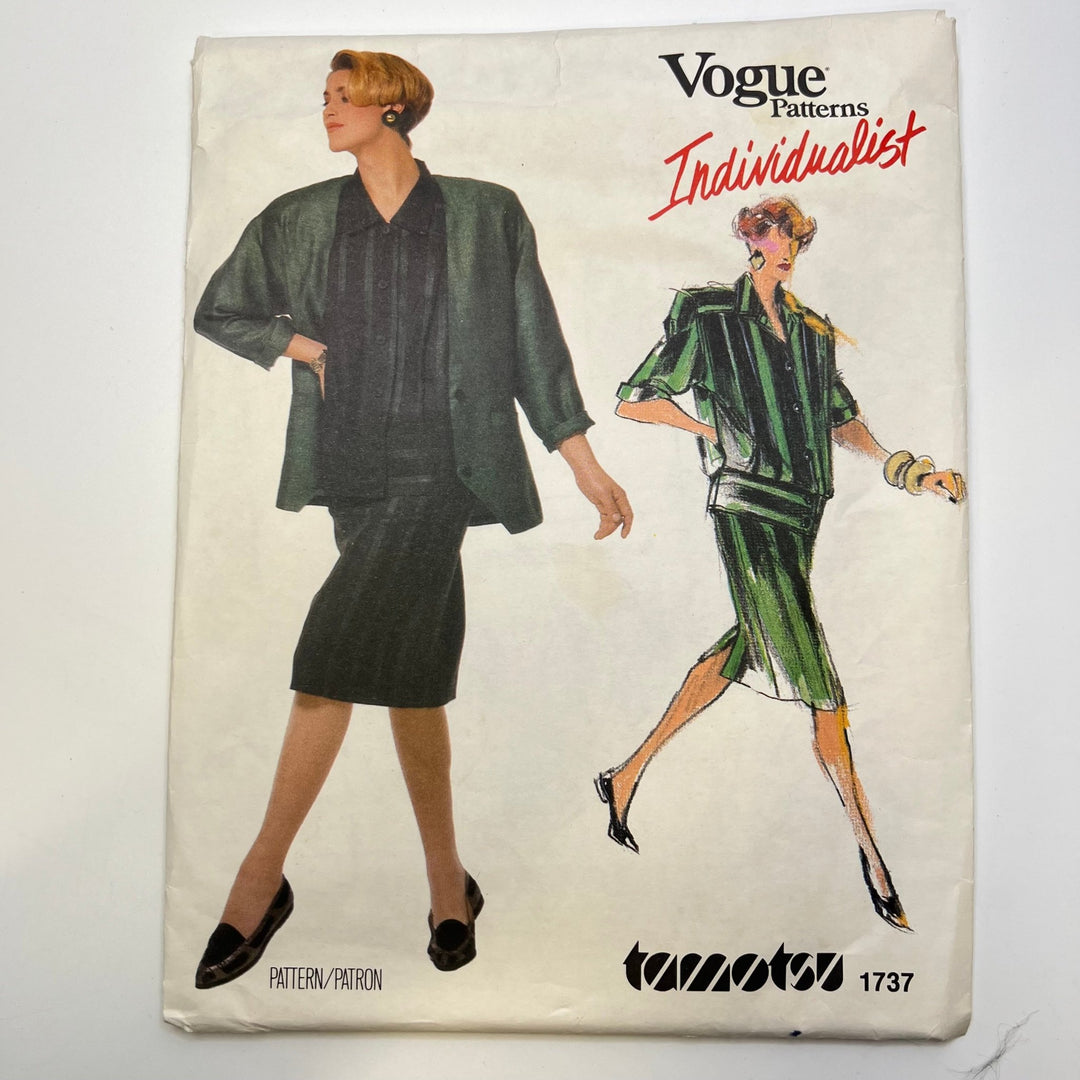 Sewing Pattern - Womenswear - Vogue 1737 - True Deadstock supplies Fabric by private - Sustainable Textile | FABCYCLE