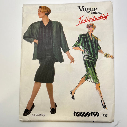 Sewing Pattern - Womenswear - Vogue 1737 - True Deadstock supplies Fabric by private - Sustainable Textile | FABCYCLE