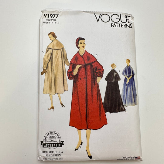 Sewing Pattern - Womenswear - Vogue 1977 - True Deadstock supplies Fabric by private - Sustainable Textile | FABCYCLE