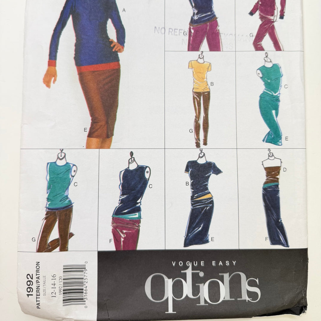 Sewing Pattern - Womenswear - Vogue 1992 - True Deadstock supplies Fabric by private - Sustainable Textile | FABCYCLE