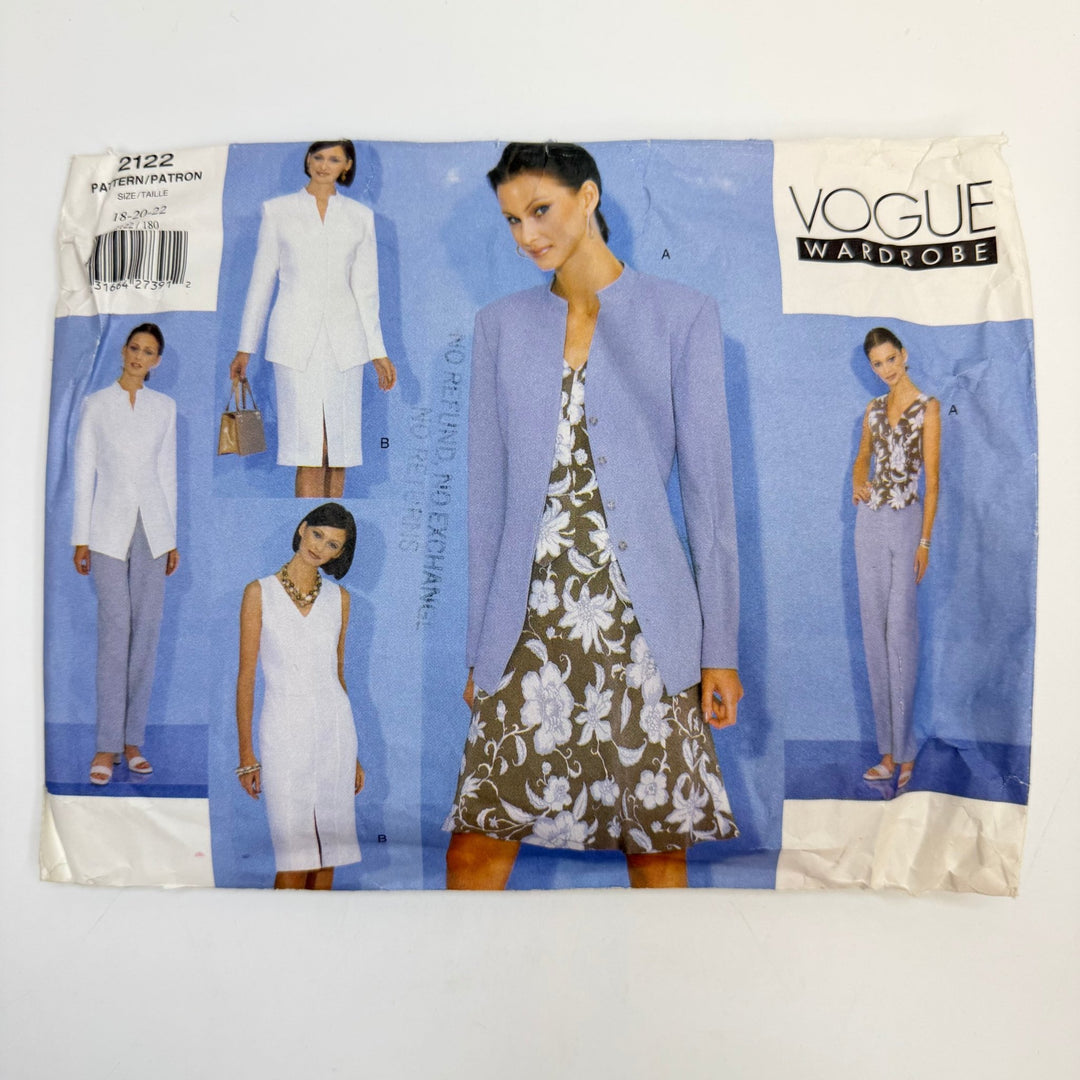 Sewing Pattern - Womenswear - Vogue 2122 - True Deadstock supplies Fabric by private - Sustainable Textile | FABCYCLE