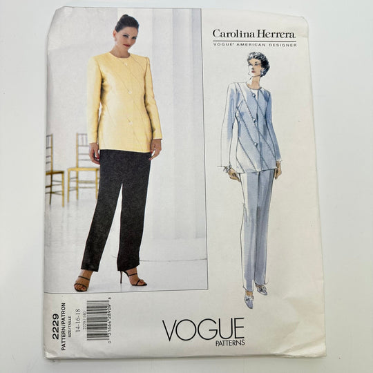 Sewing Pattern - Womenswear - Vogue 2229 - True Deadstock supplies Fabric by private - Sustainable Textile | FABCYCLE