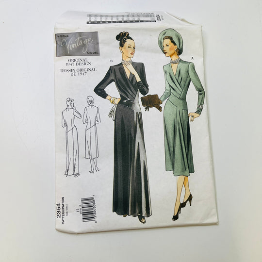 Sewing Pattern - Womenswear - Vogue 2354 - True Deadstock supplies Fabric by private - Sustainable Textile | FABCYCLE