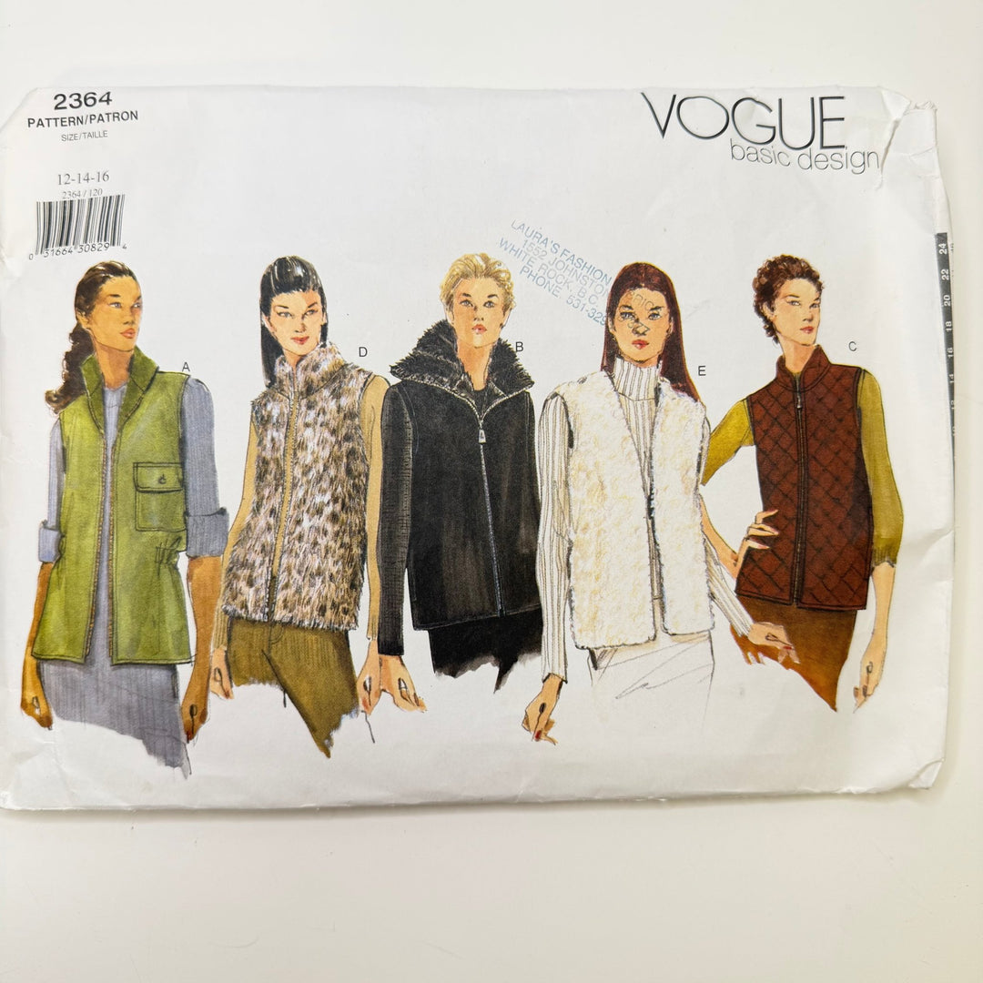 Sewing Pattern - Womenswear - Vogue 2364 - True Deadstock supplies Fabric by private - Sustainable Textile | FABCYCLE