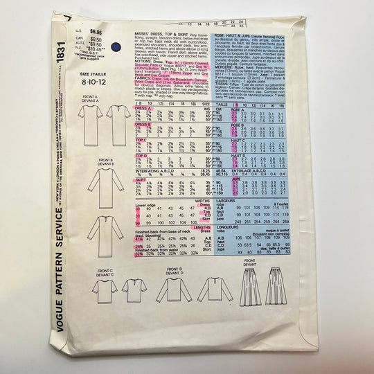 Sewing Pattern - Womenswear - Vogue 2414 - True Deadstock supplies Fabric by private - Sustainable Textile | FABCYCLE