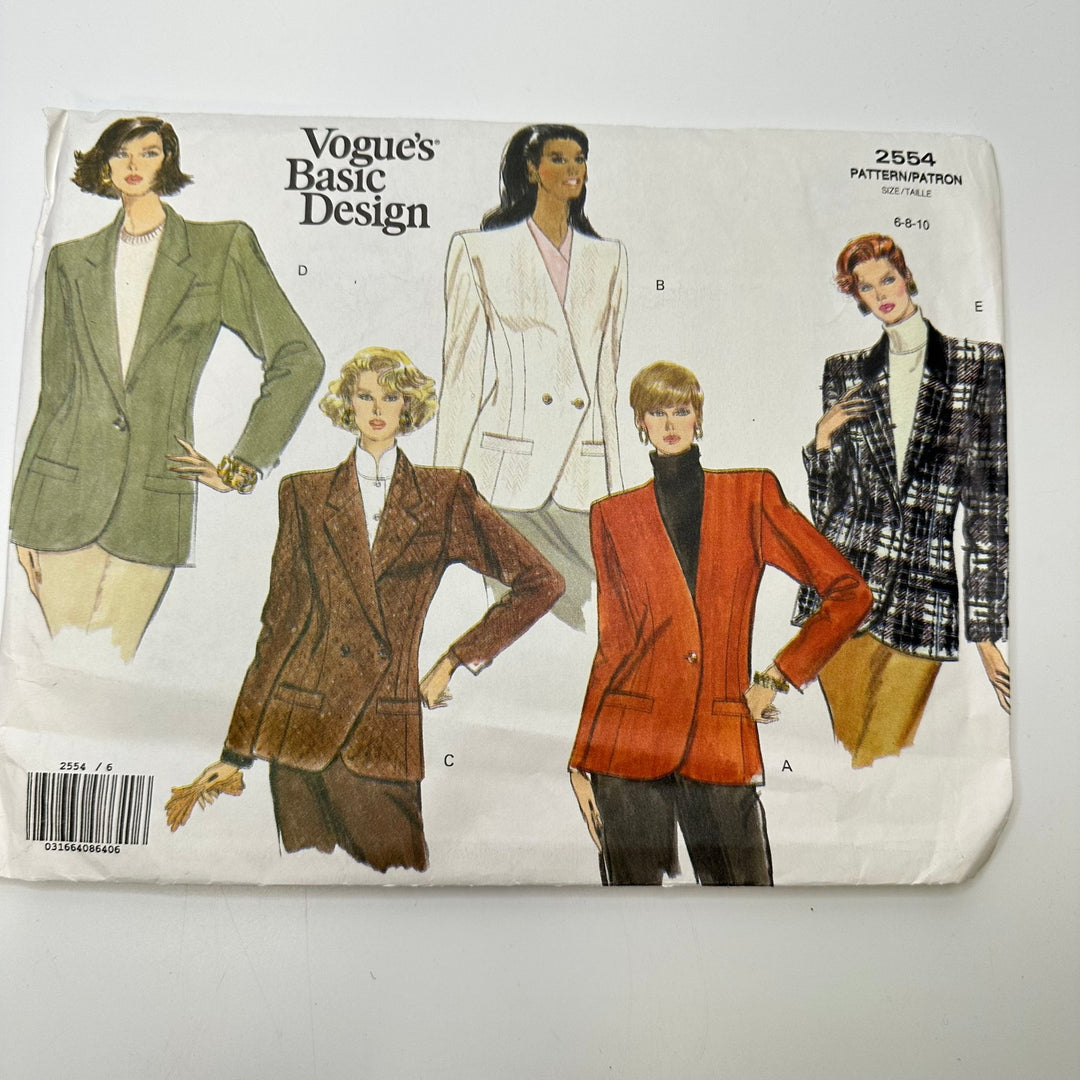 Sewing Pattern - Womenswear - Vogue 2554 - True Deadstock supplies Fabric by private - Sustainable Textile | FABCYCLE