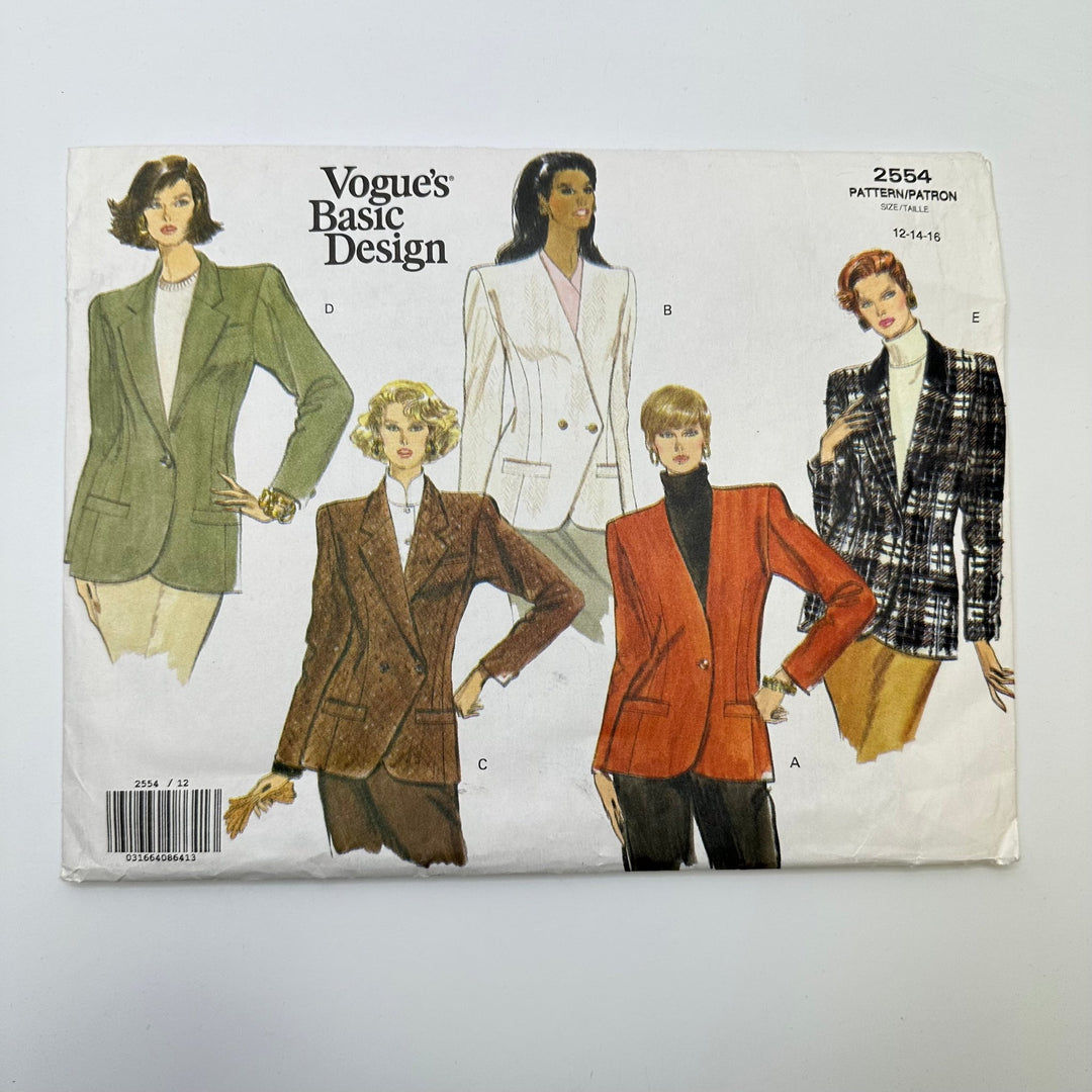 Sewing Pattern - Womenswear - Vogue 2554 - True Deadstock supplies Fabric by private - Sustainable Textile | FABCYCLE