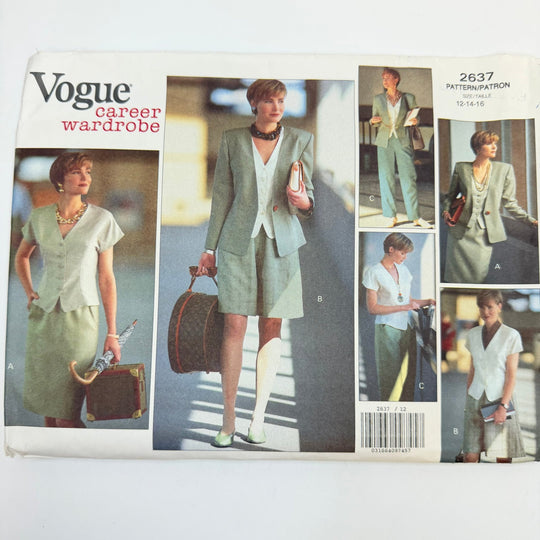 Sewing Pattern - Womenswear - Vogue 2637 - True Deadstock supplies Fabric by private - Sustainable Textile | FABCYCLE