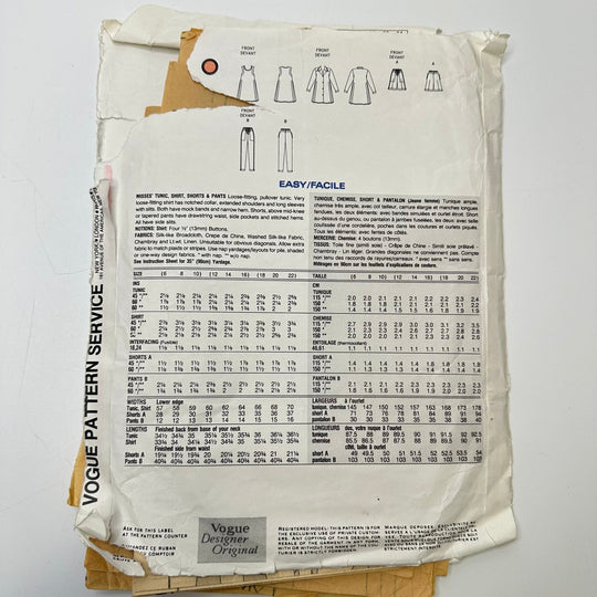 Sewing Pattern - Womenswear - Vogue 2710 - True Deadstock supplies Fabric by private - Sustainable Textile | FABCYCLE