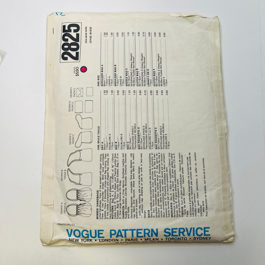 Sewing Pattern - Womenswear - Vogue 2825 - True Deadstock supplies Fabric by private - Sustainable Textile | FABCYCLE