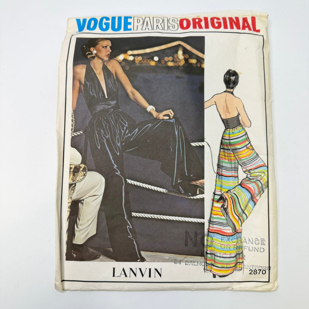 Sewing Pattern - Womenswear - Vogue 2870 - True Deadstock supplies Fabric by private - Sustainable Textile | FABCYCLE