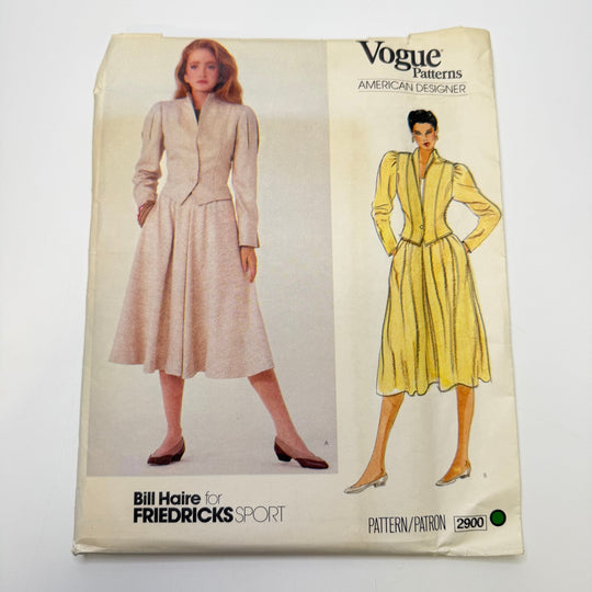 Sewing Pattern - Womenswear - Vogue 2900 - True Deadstock supplies Fabric by private - Sustainable Textile | FABCYCLE