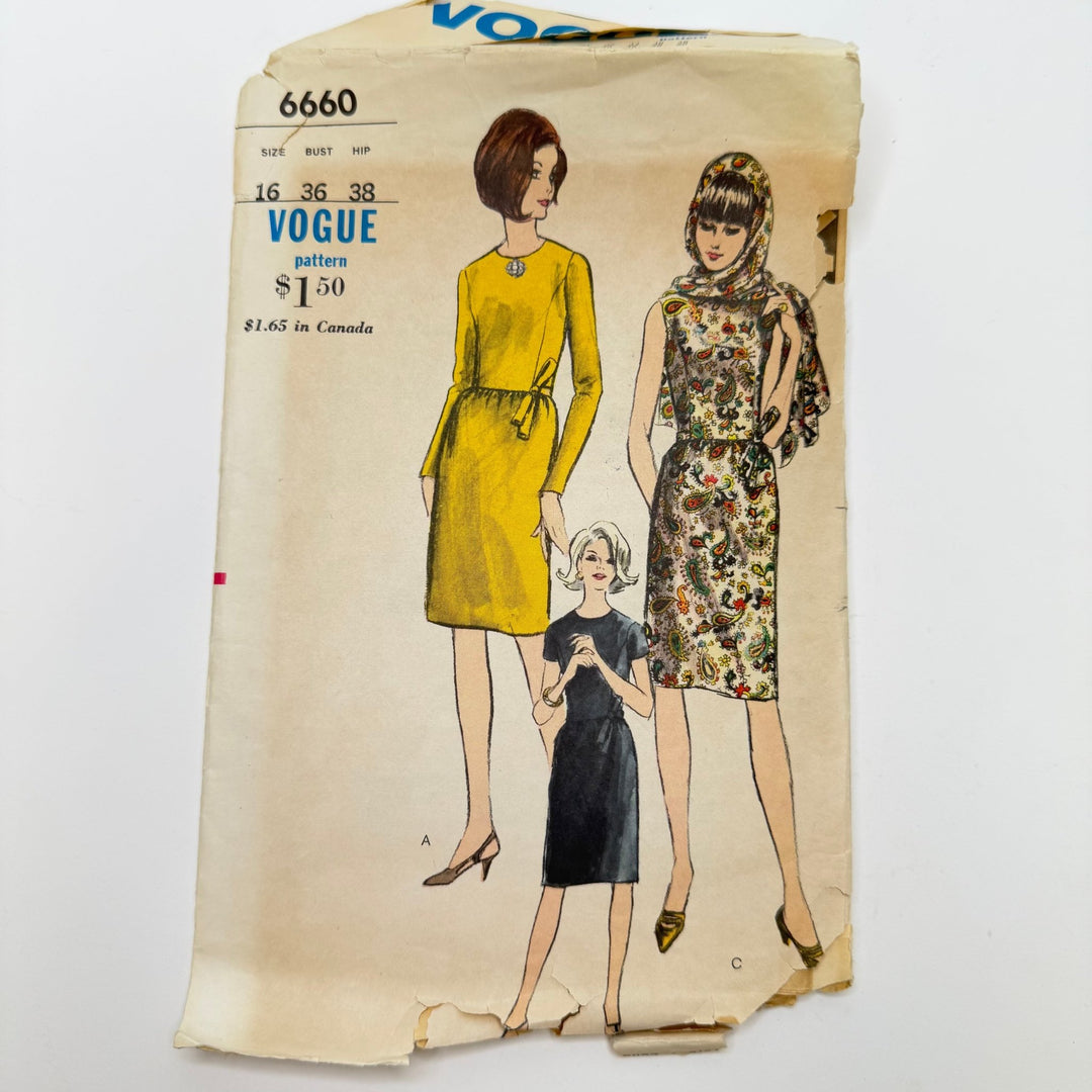 Sewing Pattern - Womenswear - Vogue 6660 - True Deadstock supplies Fabric by private - Sustainable Textile | FABCYCLE